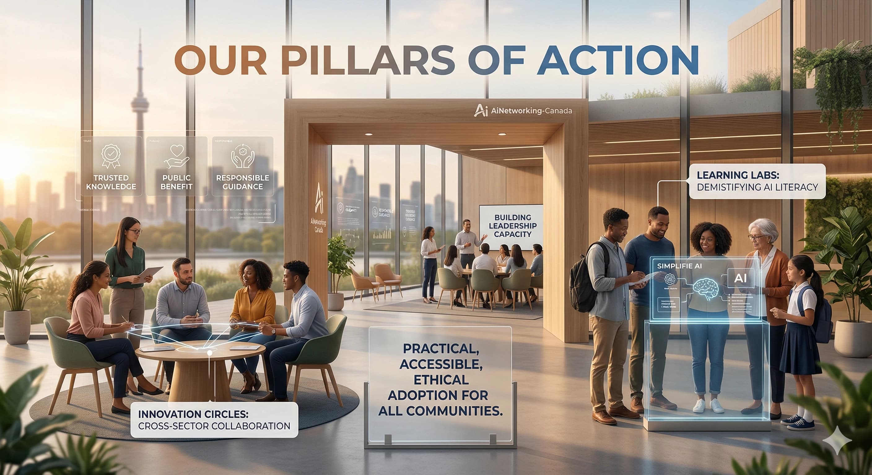 AiNetworking-Canada learning labs, leadership sessions, and innovation circles in action
